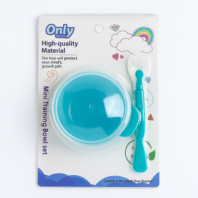 Baby Food Bowl and Spoon Blue | BPA Free |
