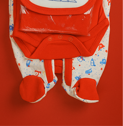 Newborn Baby Starter Set – 6 Piece Red | Imported Baby Clothes in Pakistan