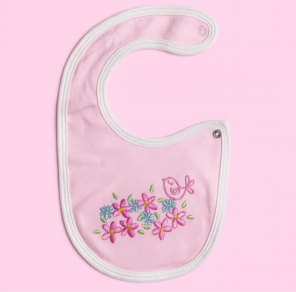Bib for Baby | Blue | Pink Floral | Imported