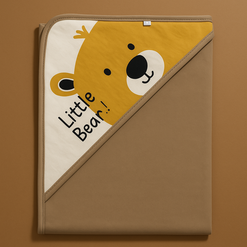 Baby Soft Wrapping Sheet Hooded Brown | Imported