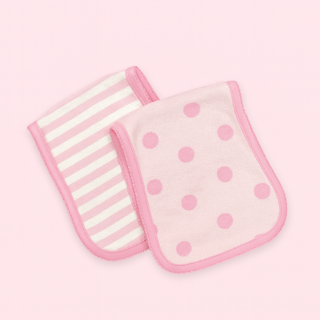 Burp Cloth for Baby | Pink | Set of 2 | Imported