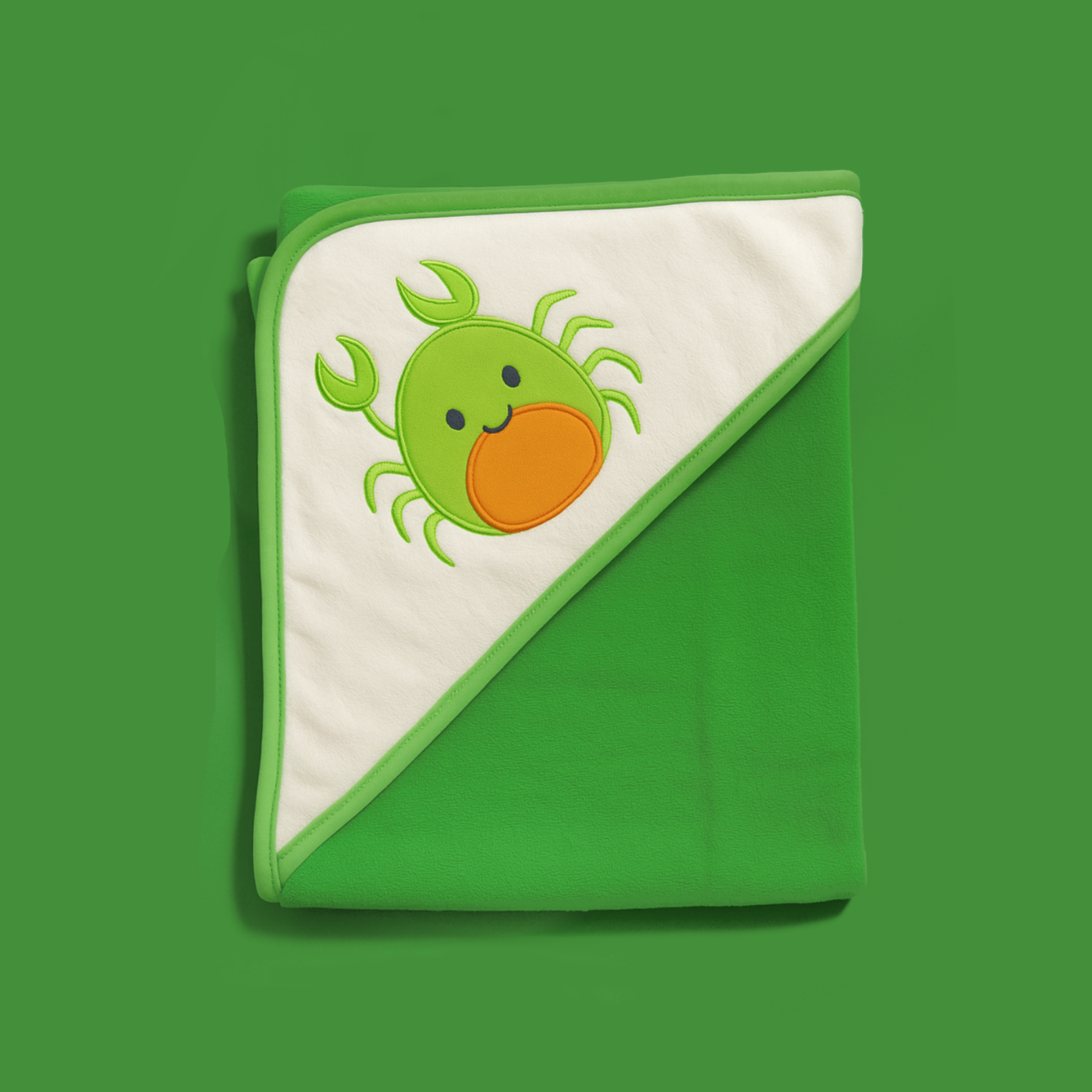 Hooded Baby Bath Towel Green - Imported